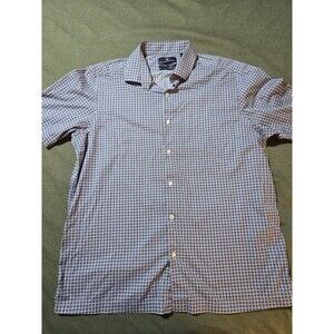 Hart Schaffner Marx Short Sleeve Comfort Stretch Size L Button Up Shirt NWOT